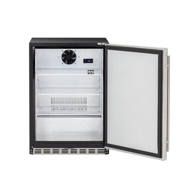 TrueFlame 24" 5.1c Outdoor Rated Fridge (Available in 2 Door Types) - AMD-RFR-24S-A