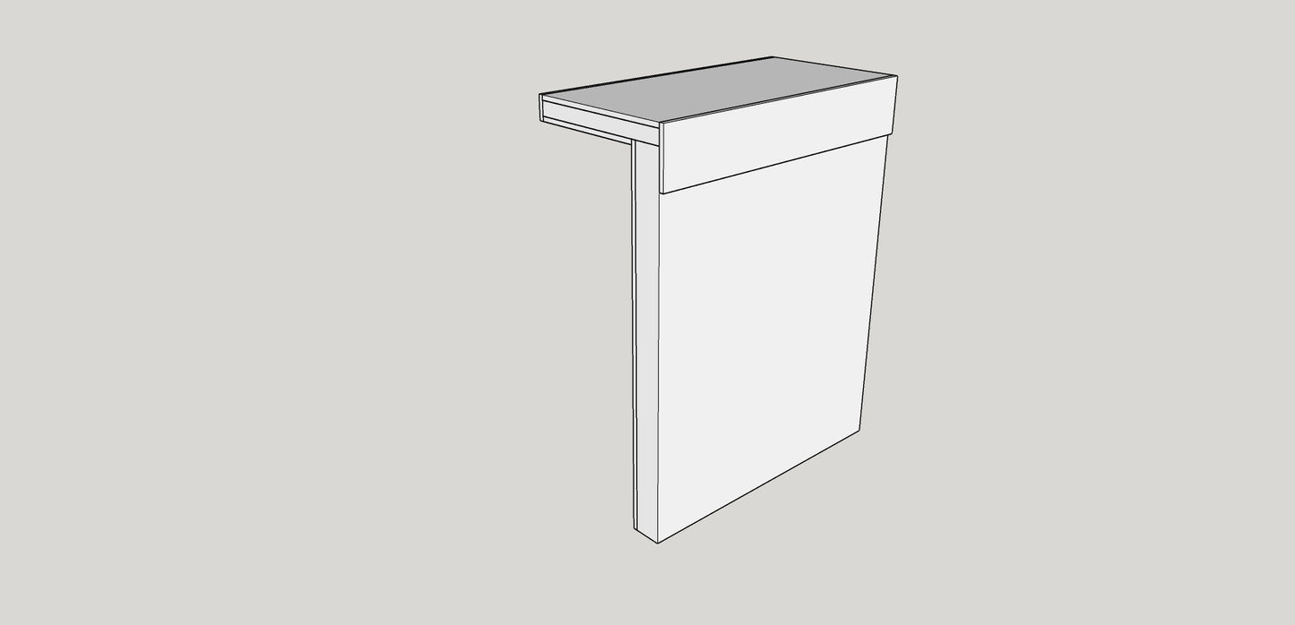 Exterus 60-Inch Bar Section, Fully welded, 42-Inch Tall (Unfinished) - 60BT42