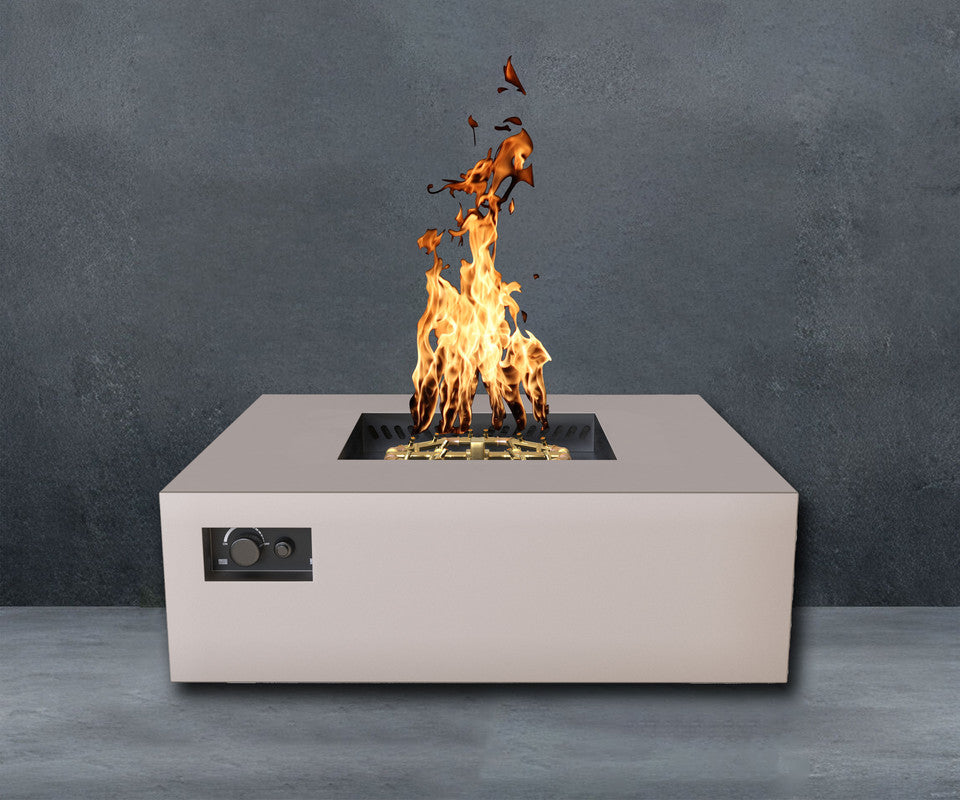 Warming Trends AON S48-Square 48 in x 48 in x 18 in Fire Table, Sand Pebble, Mercury Ignition, NG
