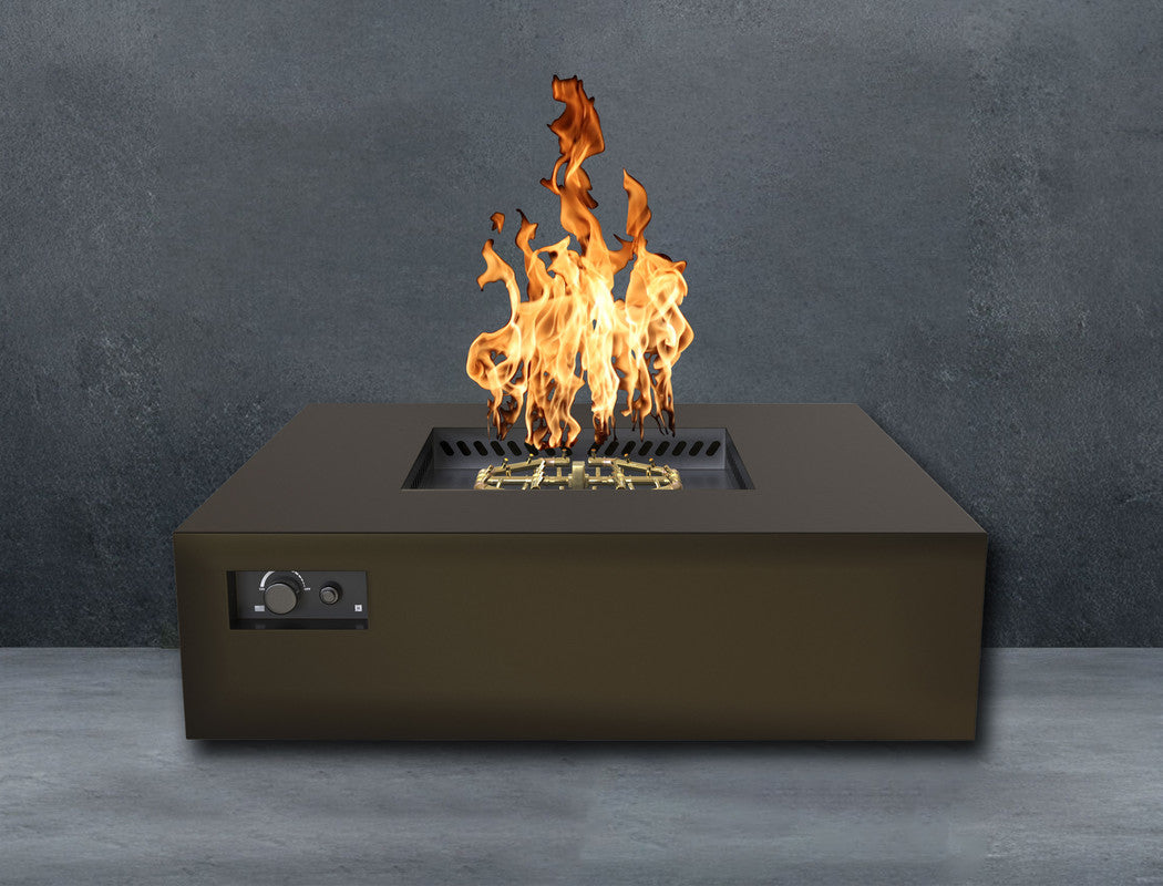 Warming Trends AON S56-Square 56 in x 56 in x 18 in Fire Table, Bronze, PBIK Ignition, LP