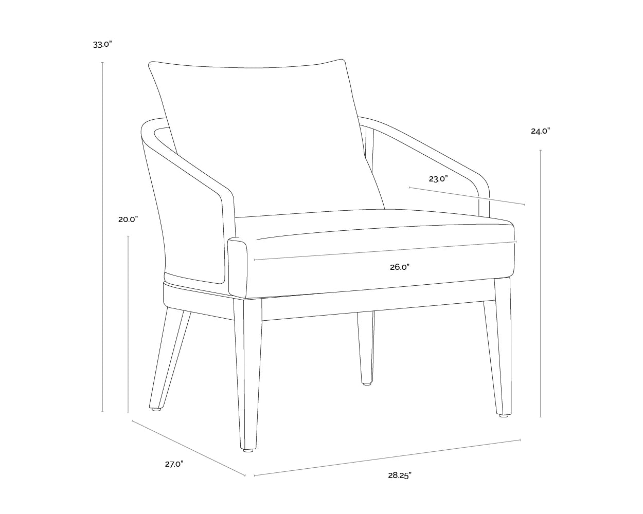 SUNPAN Capri Lounge Chair - Natural
