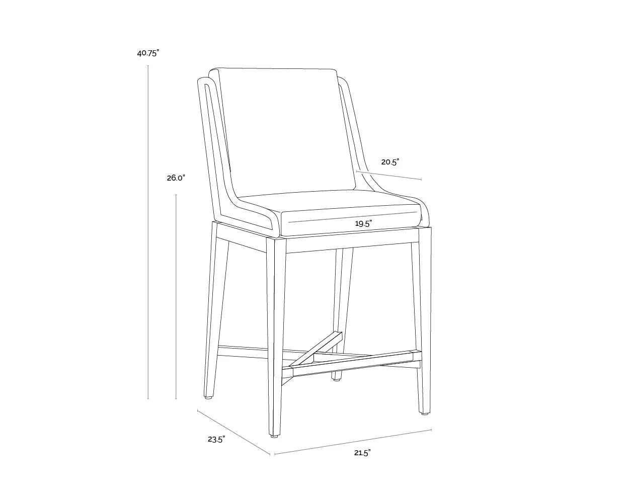 SUNPAN Sorrento Counter Stool