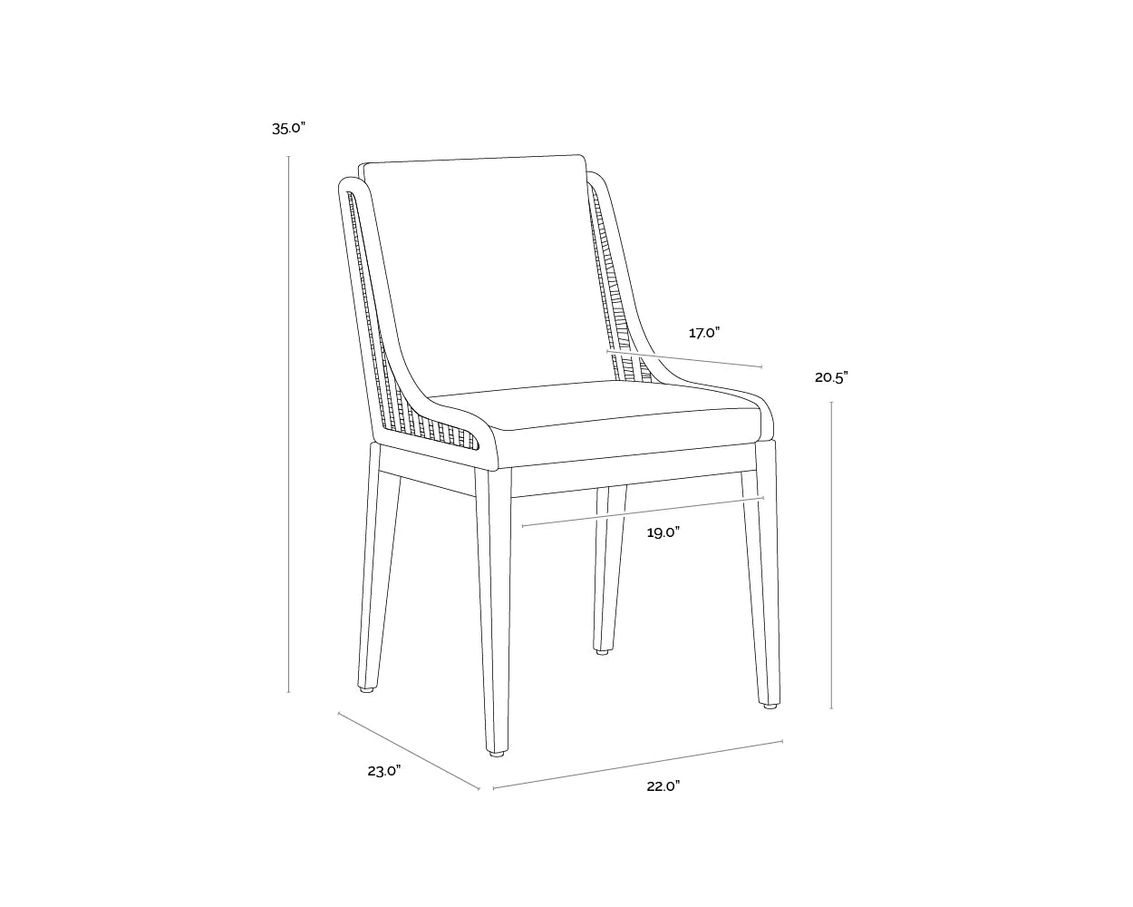 SUNPAN Sorrento Dining Chair – Natural