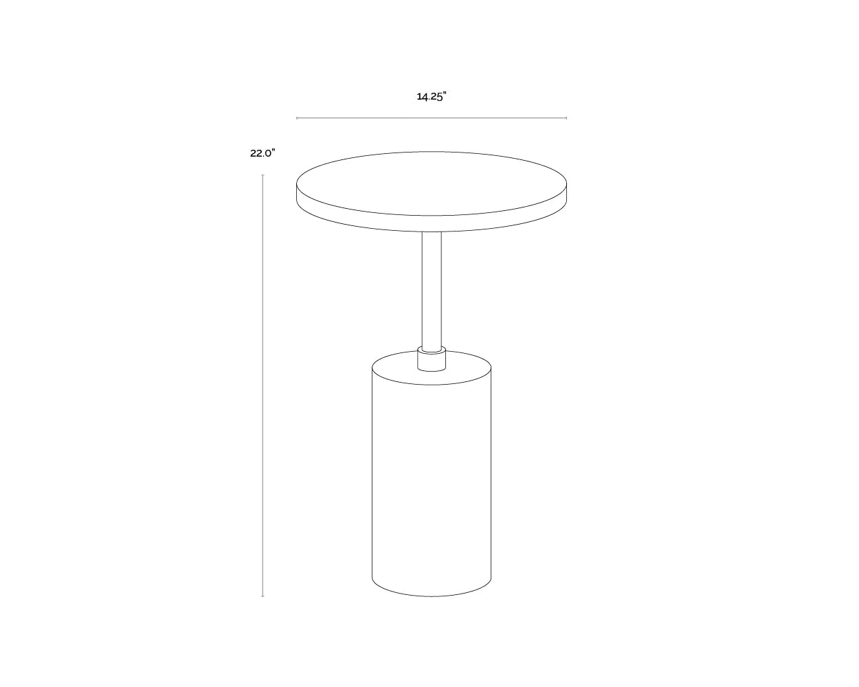 SUNPAN Saldo End Table