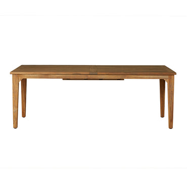 Lloyd Flanders Teak 86-110" Double Butterfly Leaf Umbrella Table - 286584