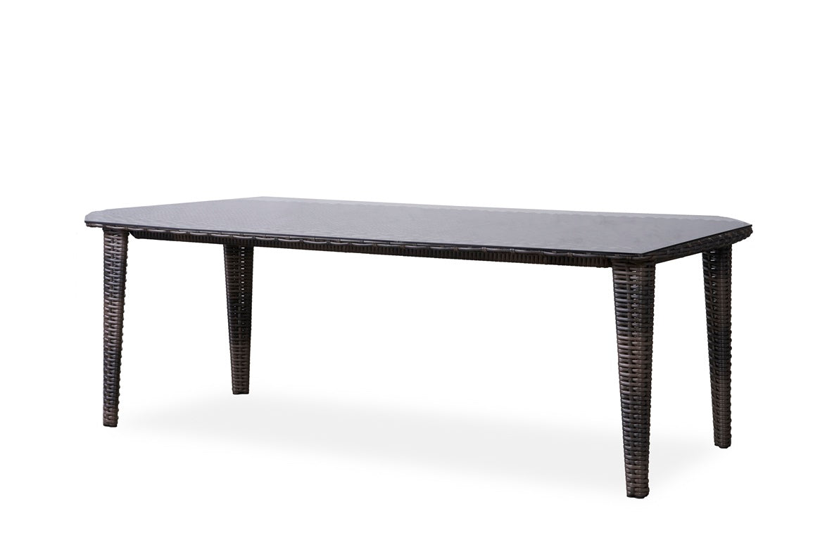 Lloyd Flanders Largo 86" Rectangular Umbrella Dining Table - 241086