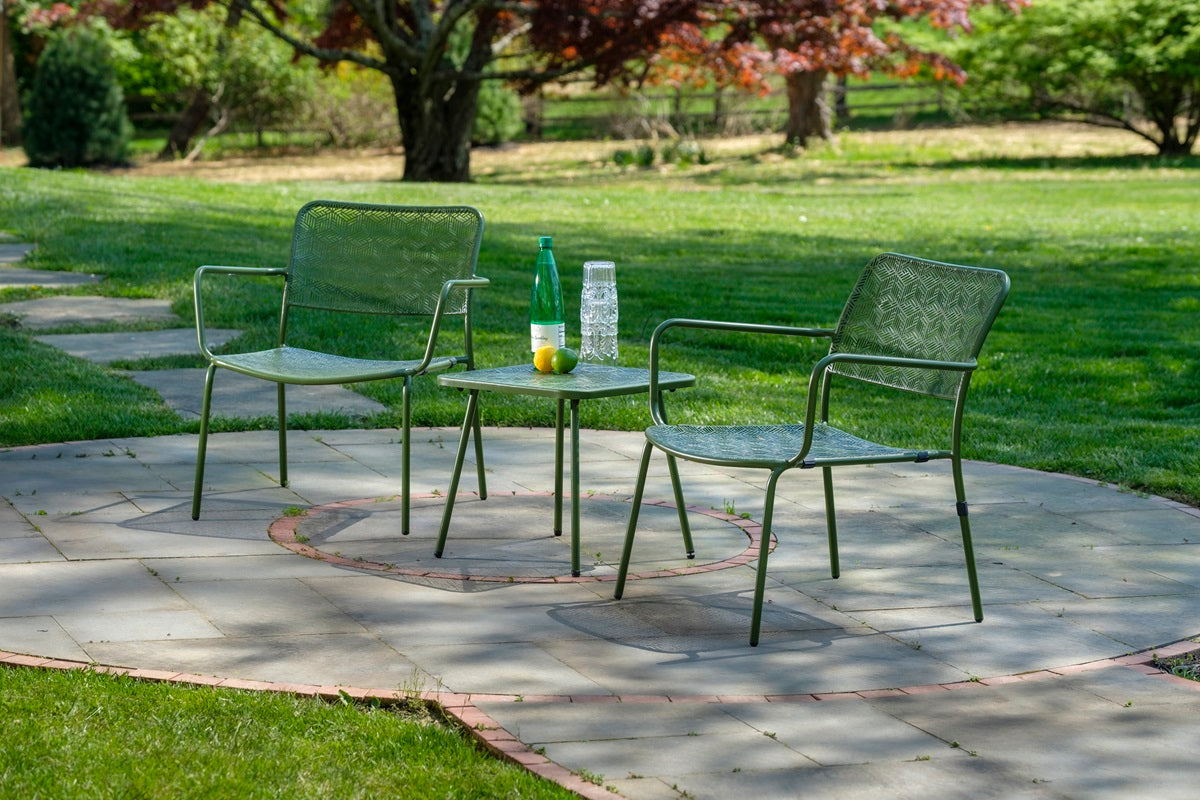 Alfresco Home Martini Moss Steel Outdoor Lounge Chair - 26-1710