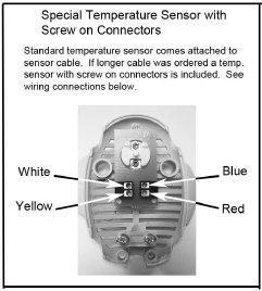 Hotass Saunas HAWXS232 Temperature Sensor with Connections
