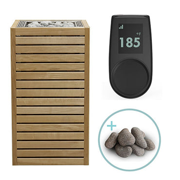 HUUM CORE Series Sauna Heater Package, Thermo-Aspen Wood Exterior, Up to 10.5kW