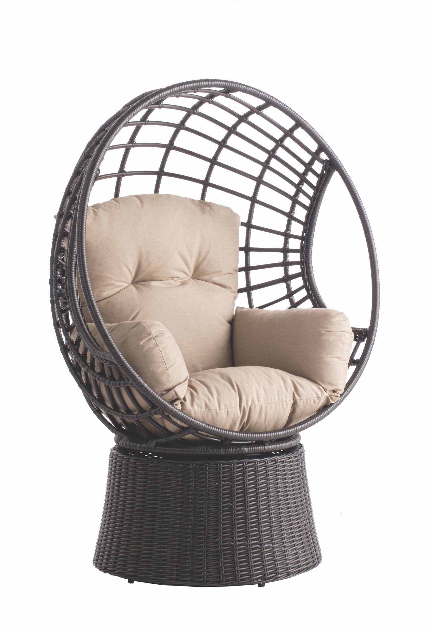 Alfresco Home Nadine DS Swivel Tear Drop Lounger, Sunbelieveable Dune Cushion Inclusive - 353-1700