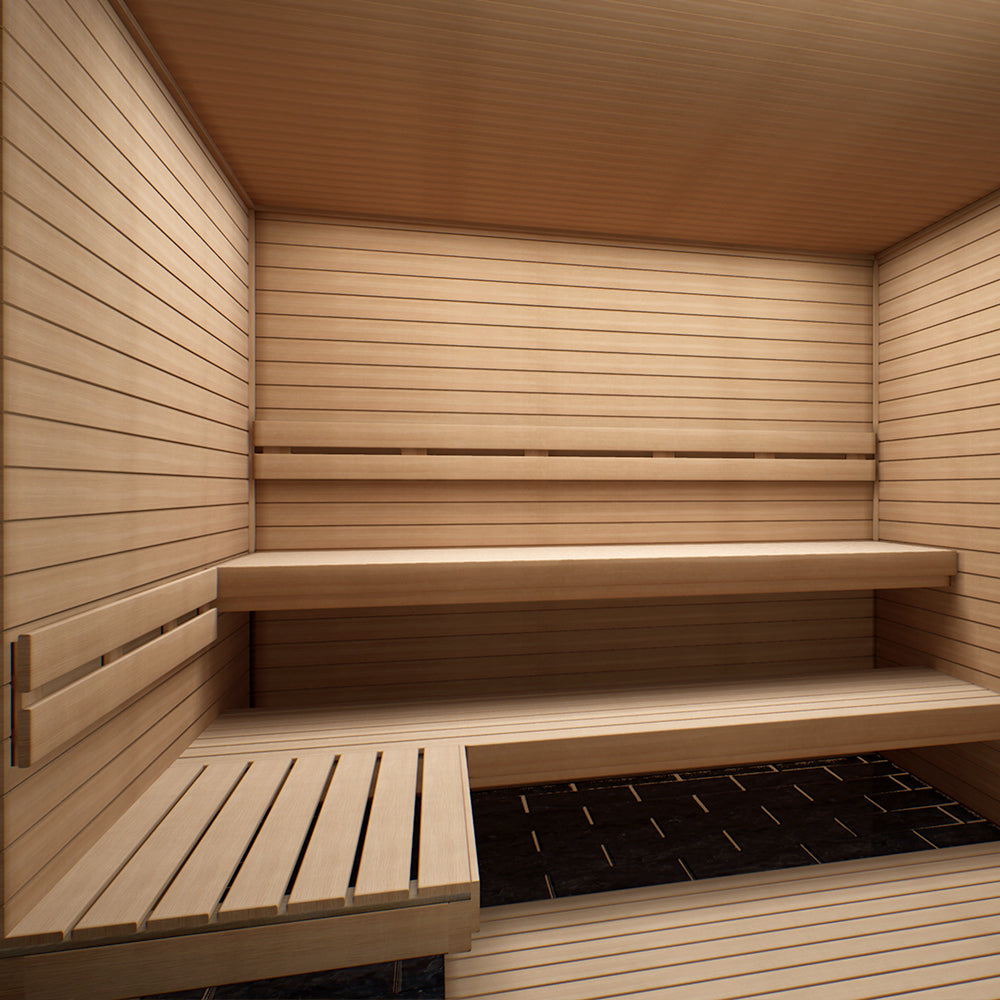 Hotass Saunas ST77-D1 Sauna Wood Package 7x7