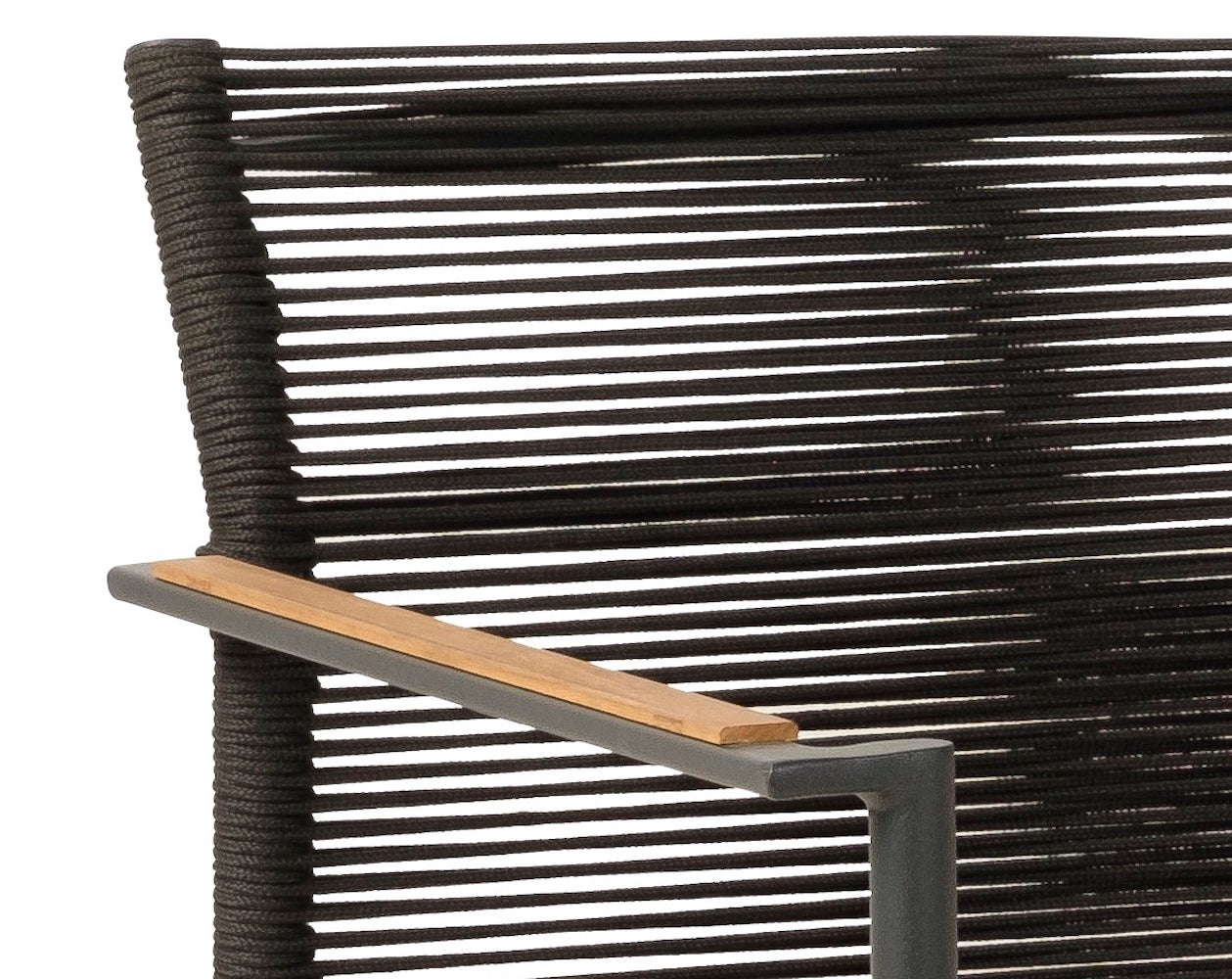 Alfresco Home Jakarta Deep Seating Love Seat, Black, Cushion Inclusive - 40-72000107