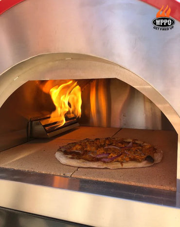 WPP0 Traditional 25" Black Dual Fueled Pizza Oven With Gas Attachment - WKE-04WG-BLK