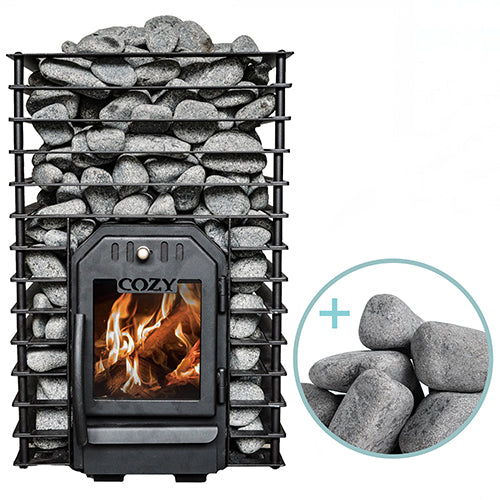 Cozy Heat Quattro Series Sauna Stove Package, up to 18kW