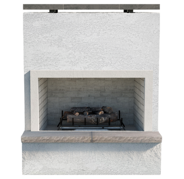 Cal Flame Monterey – Modern Outdoor Gas Fireplace W/ Bottom Mantel