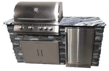 TRU Innovative Outdoor 6ft Traditional LTE Grill Island (Island Only)