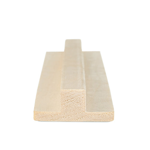 PROSAUNAS Aspen Sauna T-Moulding 1" x 2" Smooth Finish