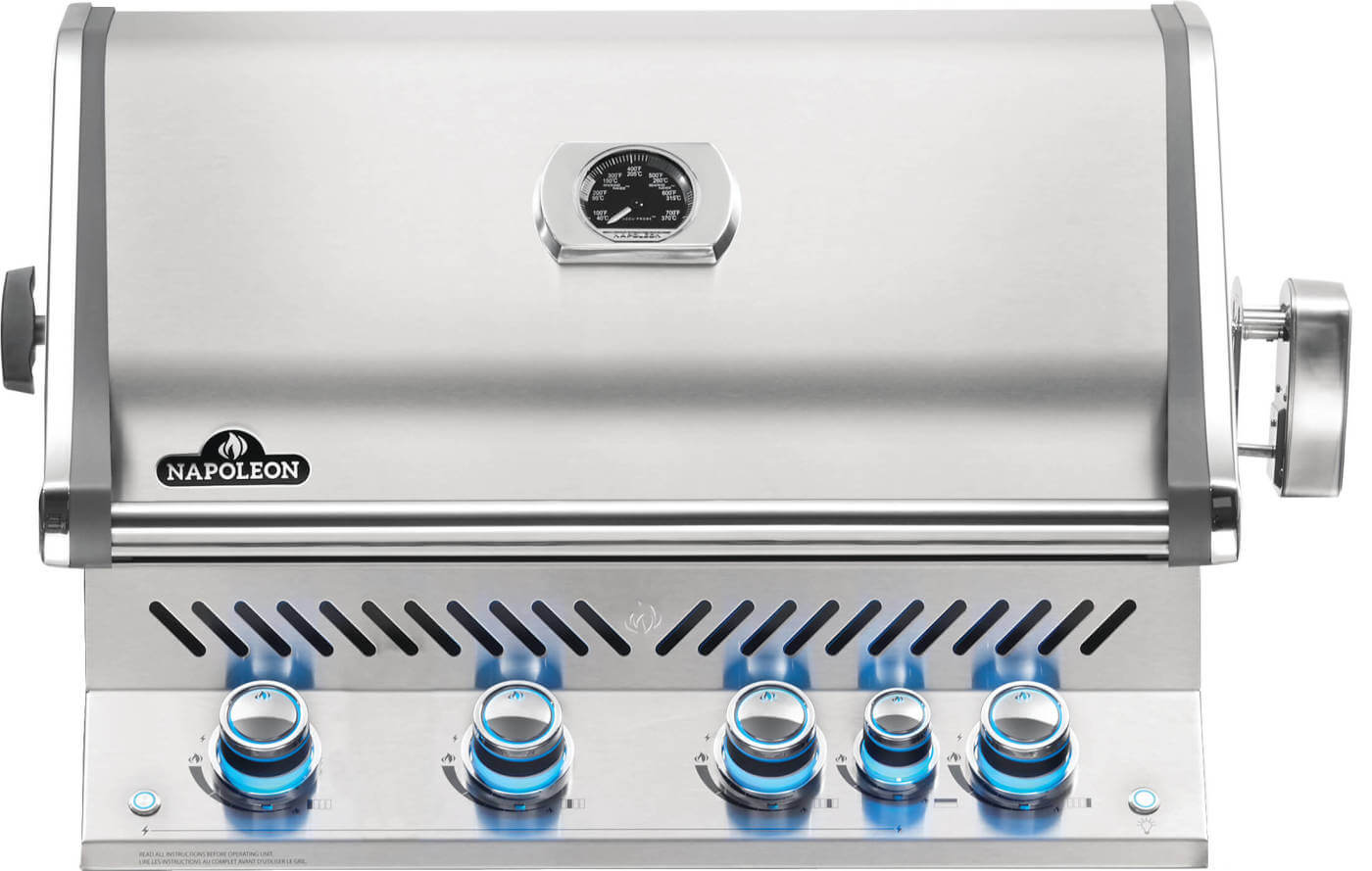 Napoleon Built-in Prestige PRO™ 500 Natural Gas Grill Head with Infrared Rear Burner - BIPRO500RBNSS-3