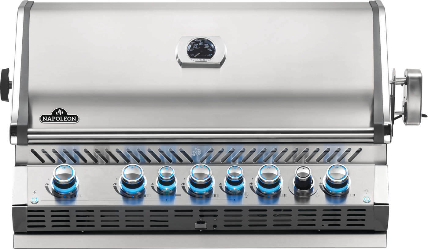 Napoleon Built-in Prestige PRO™ 665 Natural Gas Grill Head with Infrared Rear Burner - BIPRO665RBNSS-3