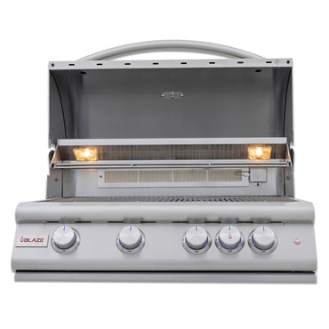 Blaze Grills 32-Inch 4-Burner Premium LTE+ Natural Gas Grill with Rear Burner and Built-in Lighting System