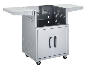 Broilmaster Stainless Steel Cart, 25-in., with 2 doors and side shelves-BSACT25-BSACT25