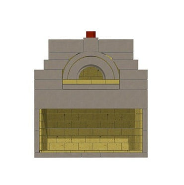 Stone Age Caminetto Medeo Fireplace Oven Combo - SA-CMO-63