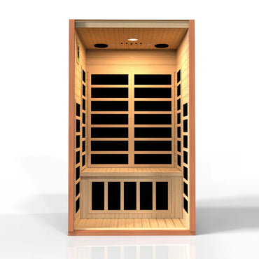 Golden Designs Saunas Dynamic Avila 1-2-person Low EMF (Between 5-10MG) FAR Infrared Sauna (Canadian Hemlock)-DYN-6103-01