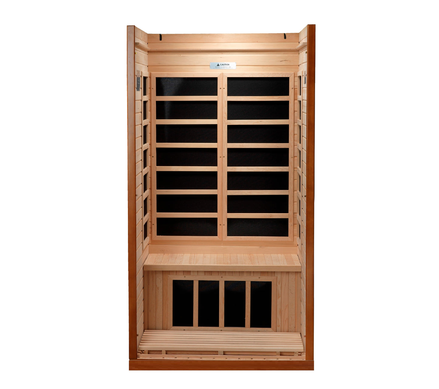 Golden Designs Saunas Dynamic Barcelona 1-2-person Low EMF (Between 5-10 MG) FAR Infrared Sauna (Canadian Hemlock)-DYN-6106-01