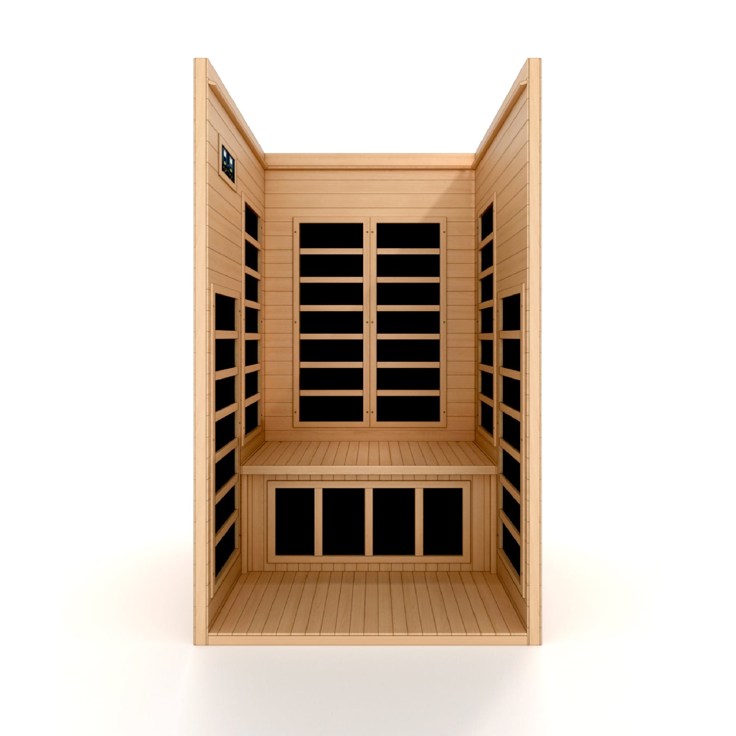 Golden Designs Saunas Dynamic Gracia 1-2-person Low EMF (Between 5-10 MG) FAR Infrared Sauna (Canadian Hemlock)-DYN-6119-01