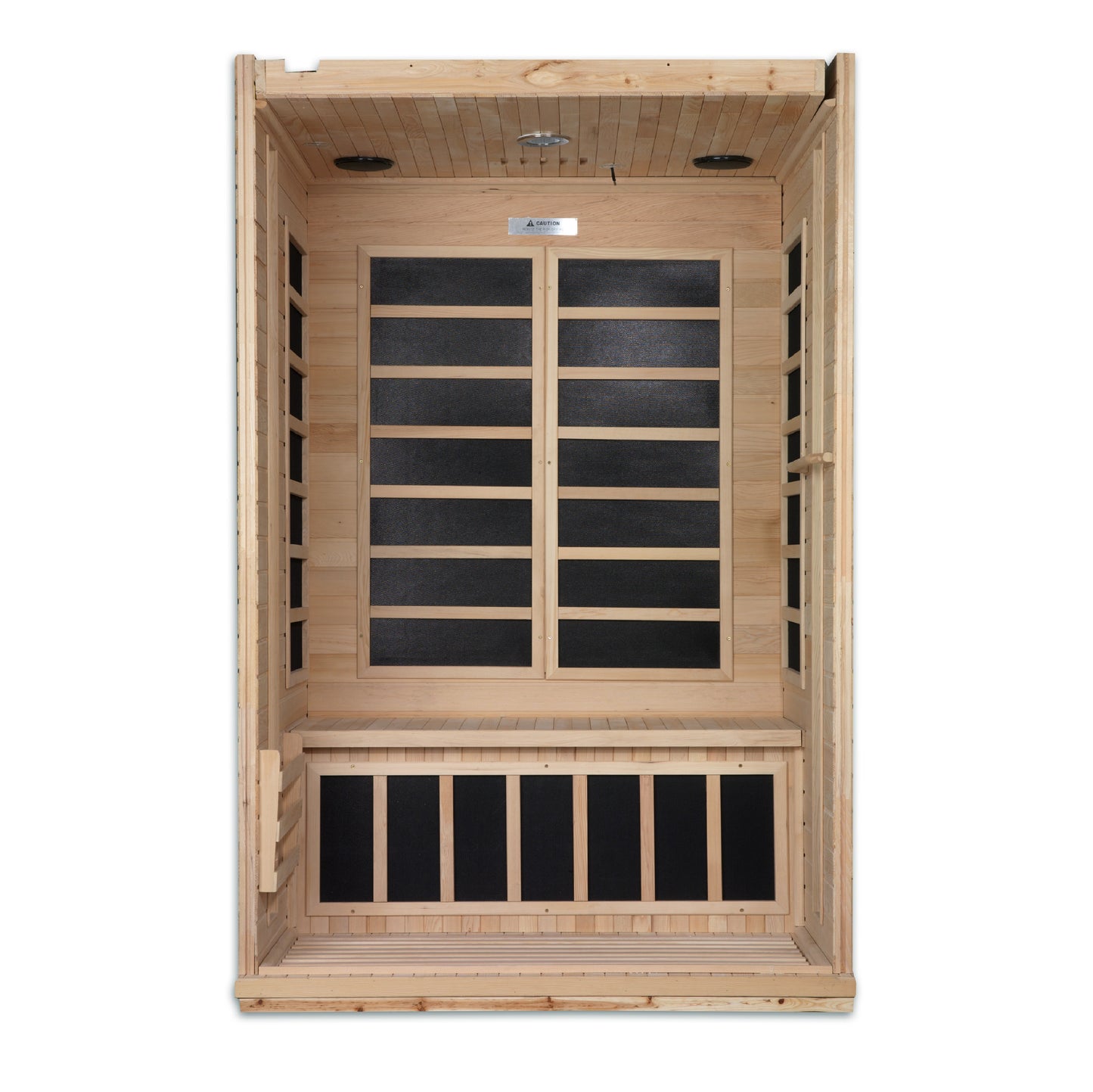 Golden Designs Saunas Dynamic Venice Elite 2-person Ultra Low EMF (Between 3-5MG) FAR Infrared Sauna (Canadian Hemlock)-DYN-6210-01 Elite