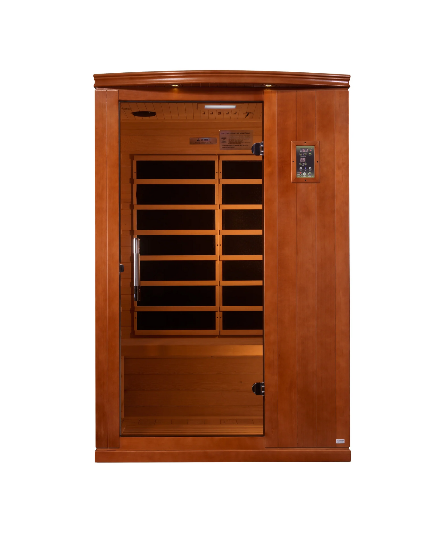 Golden Designs Saunas Dynamic Venice Elite 2-person Ultra Low EMF (Between 3-5MG) FAR Infrared Sauna (Canadian Hemlock)-DYN-6210-04 Elite