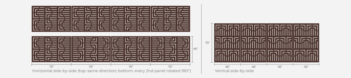 OUTDECO Decorative Screen Empire