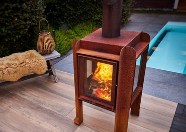 RB73 Fennek 50 4-Sided Glass Fireplace