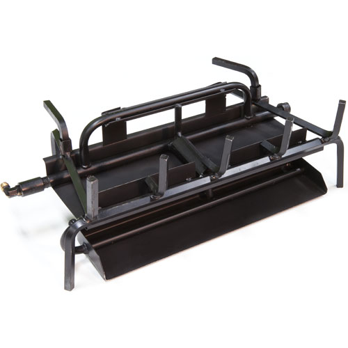 Grand Canyon Gas Logs Indoor Vented Natural Gas Triple Burner, LP Convertible, 18" to 42"