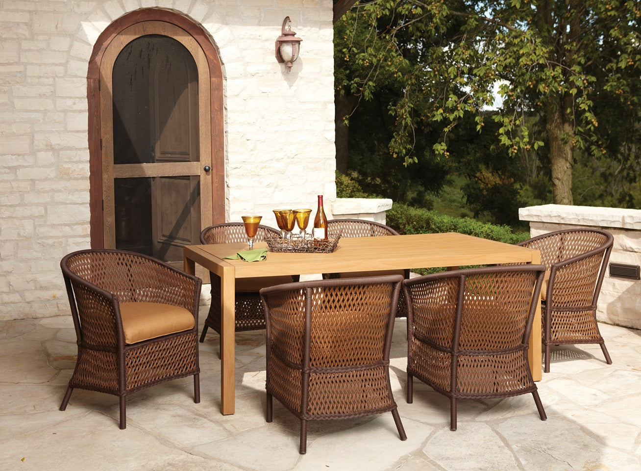 Lloyd Flanders Grand Traverse Barrel Dining Chair - 71313