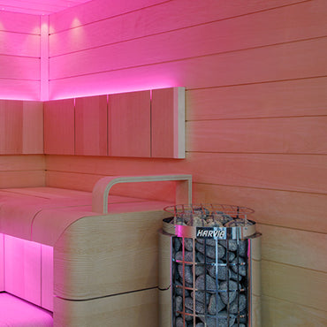 Harvia Cilindro Half Series 10.5kW Stainless Steel Sauna Heater at 240V 1PH