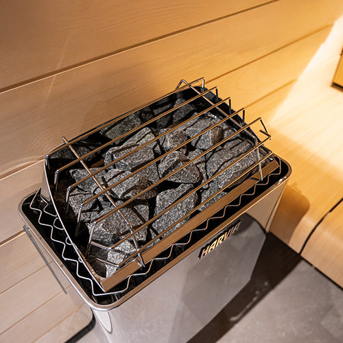 Harvia Kip Series 4.5kW Stainless Steel Sauna Heater, 208V 3PH / 240V 1PH