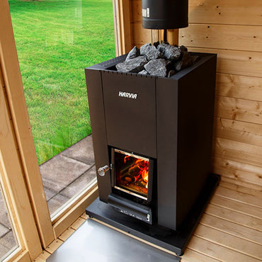 Harvia Linear Series 14.3kW Compact Wood-Burning Sauna Stove