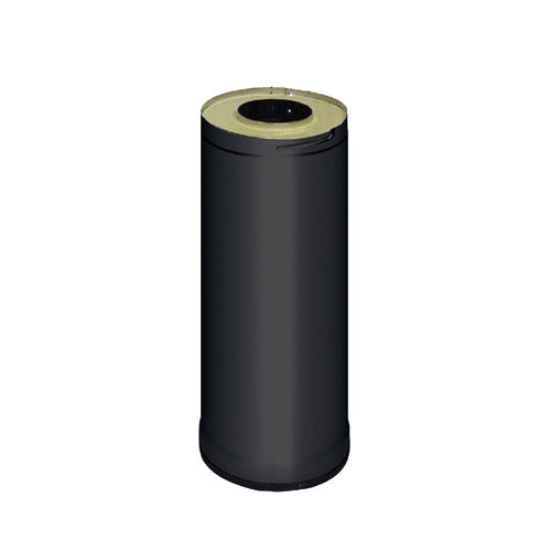 Harvia WHP500M Sauna Wood Stove Chimney Extension, Black Steel