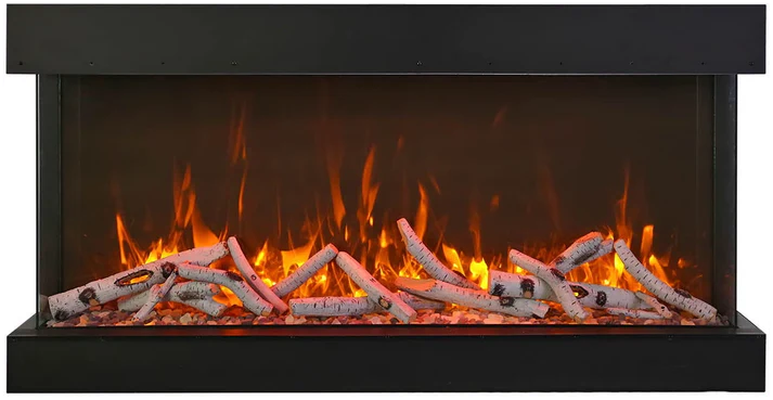 Amantii Trv View Extra Tall - 72" Indoor / Outdoor 3 Sided Electric Fireplace Featuring 22" Height-72-TRV-XT-XL