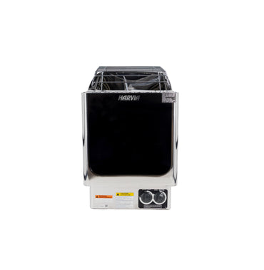 Harvia KIP Series 6kW Stainless Steel Sauna Heater at 240V 1PH with Built-In Time and Temperature Controls