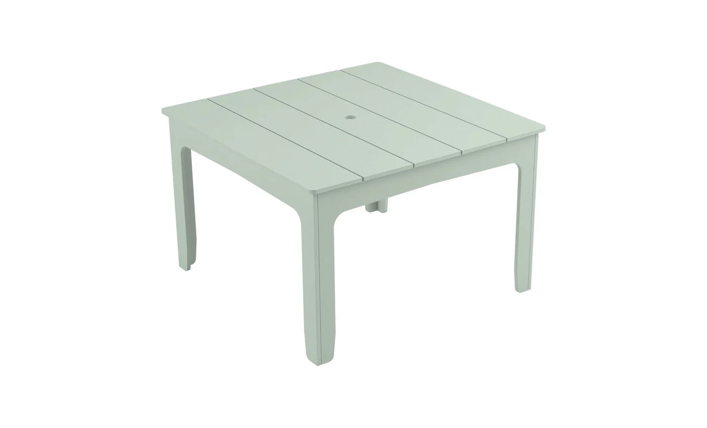 Ledge Lounger Mainstay 48" Square Dining Table (Seats 4 People / Available in 8 Resin Colors) - LL-MS-DT-48SQ-GRY