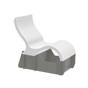 Ledge Lounger Signature Lowback Chair Riser (Water depth is between 15" & 18") - LL-SG-LBCR-RISER-15-18-GRY