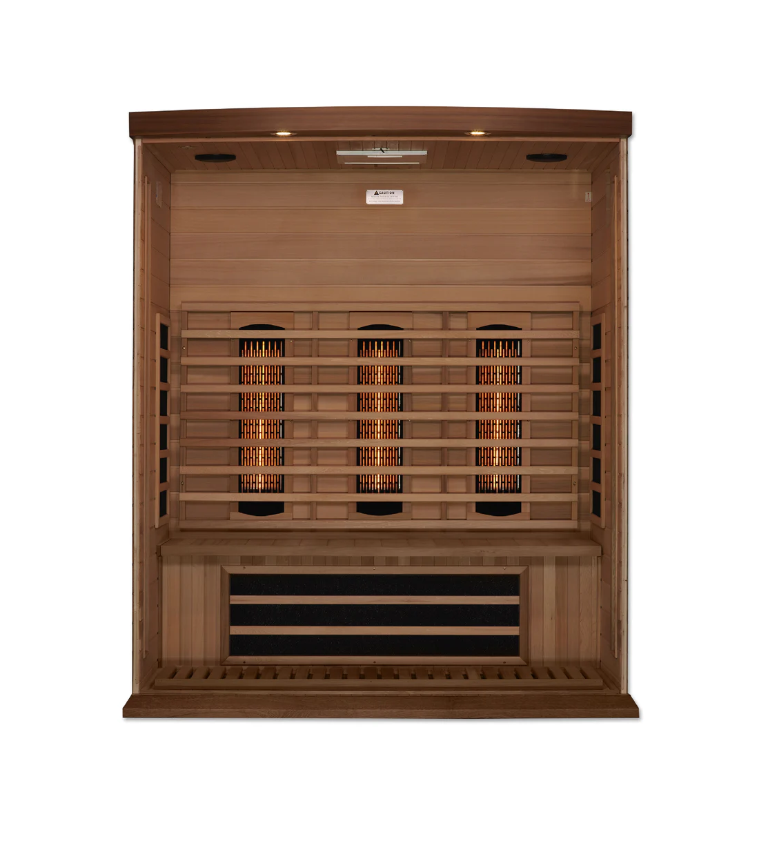 Golden Designs Saunas Maxxus 3-Person Full Spectrum Near Zero EMF (Under 3MG) FAR Infrared Sauna (Canadian Red Cedar)-MX-M306-01-FS CED
