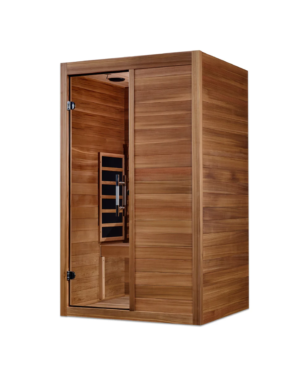 Golden Designs Saunas Maxxus S-Line Yoga 2-Person Full Spectrum Near Zero EMF (Under 3MG) FAR Infrared Sauna (Canadian Hemlock)-MX-S206-01-FS-PC