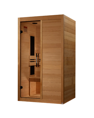 Golden Designs Saunas Maxxus S-Line Yoga 2-Person Ultra Low EMF (Between 5-10MG) FAR Infrared Sauna (Canadian Hemlock)-MX-S206-01