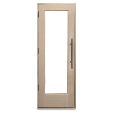 PROSAUNAS Prehung Solid Wood Sauna Door with Insulated Glass, 24" x 70"
