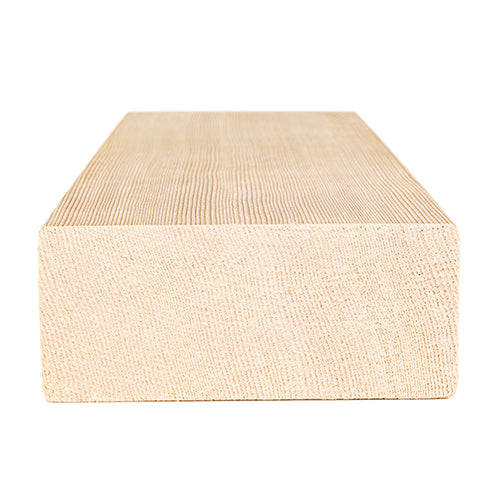 PROSAUNAS Hemlock Sauna Bench Material 2" x 4" Vertical Grain Clear Smooth 4-Side Eased Edges
