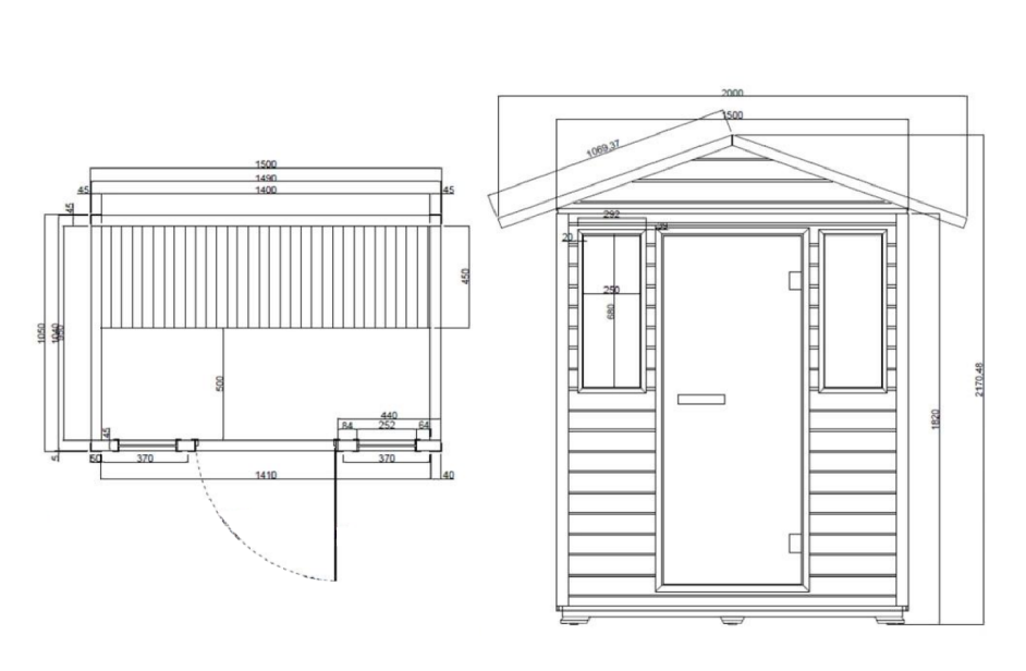 Cal Saunas Solara Outdoor – 3 Person Infrared Sauna