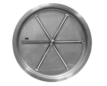Firegear 33" Round Drop-In Thermocouple Piloted Safety Ignition Fire Pit w/31" Stainless Steel Burner - Natural Gas - FPB-33RBS31TPSI-N